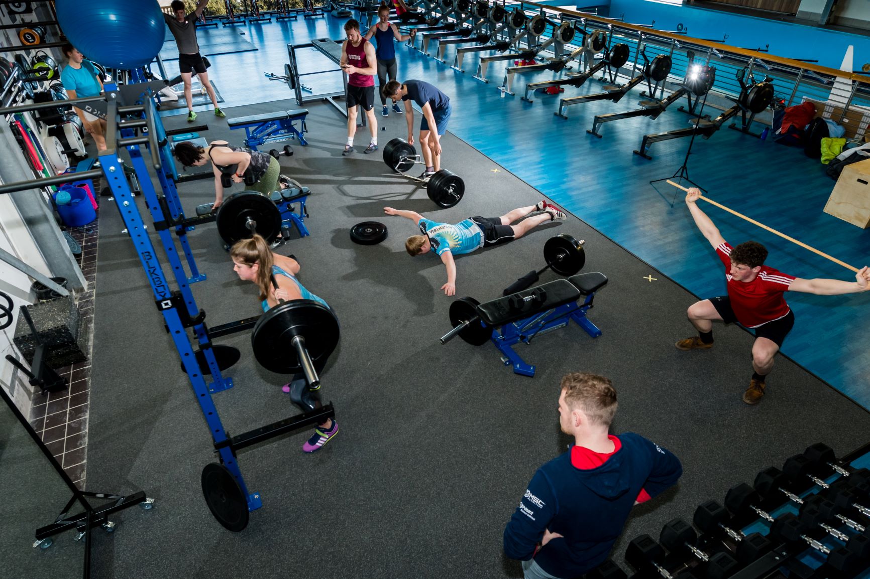 Image of athletes training in the Scottish Rowing Centre